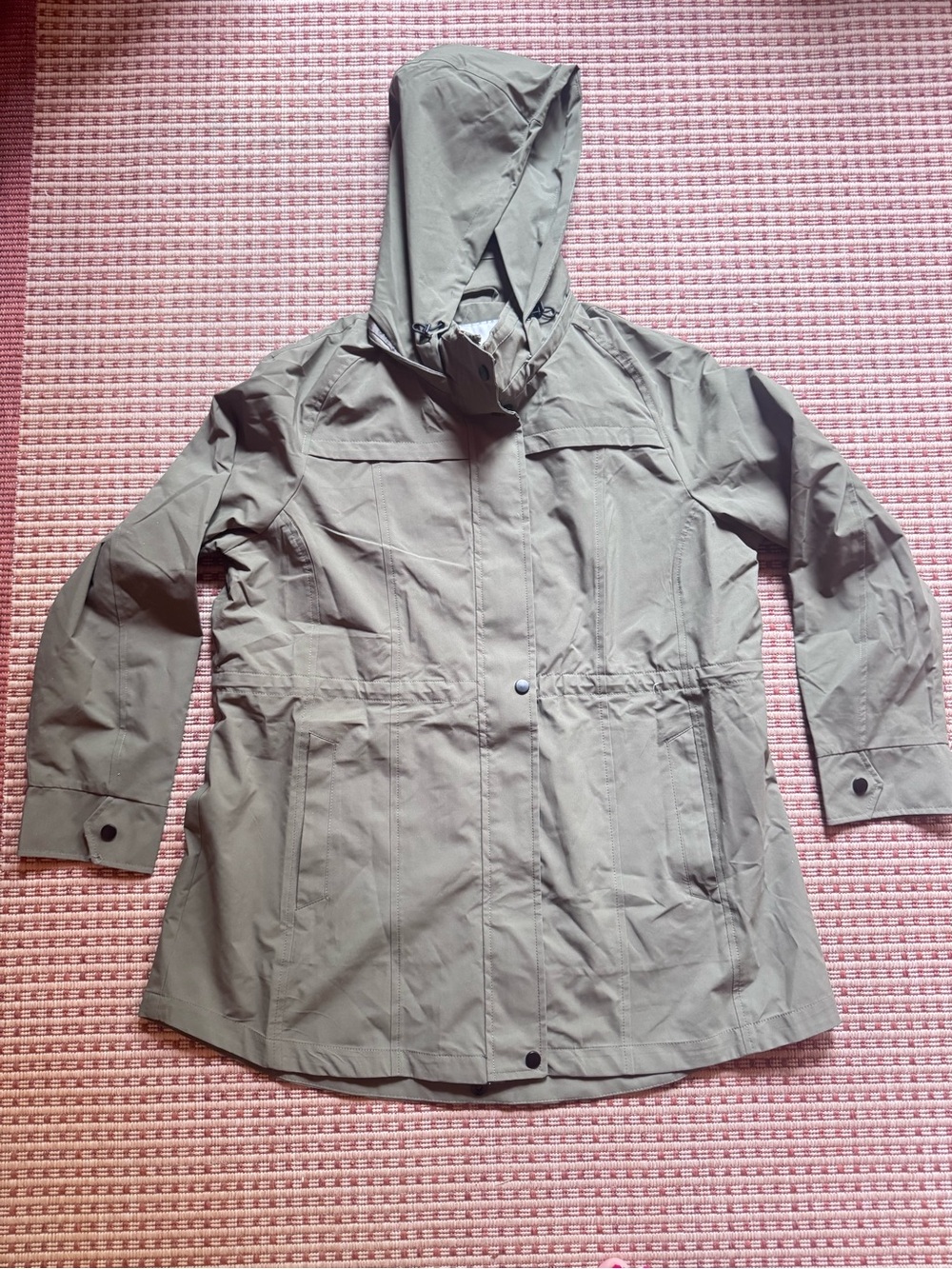 Coldwater Creek Pack It Windbreaker Jacket- Olive Green- Size L- NWOT
